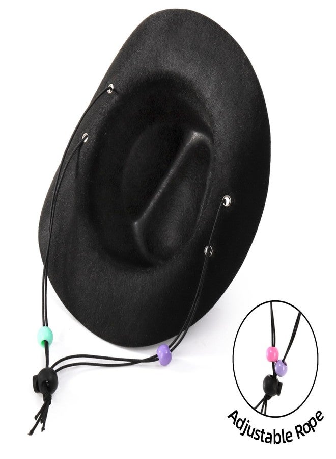 Eorbow 4 Pack Pet Cowboy Costume Accessories Set, 2 Pcs Cowboy Hat and 2 Pcs Bandana Scarf, Puppy Kitten Halloween Christmas Costume, West Cowboy Accessories Party Cosplay Wearing for Cats Small Dogs - Image 4